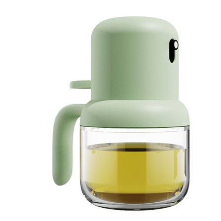 Oljesprayflaska 180 ml Ergonomiskt handtag Tättslutande plastglas Dammtät olivolja spruta för hemköket Grön