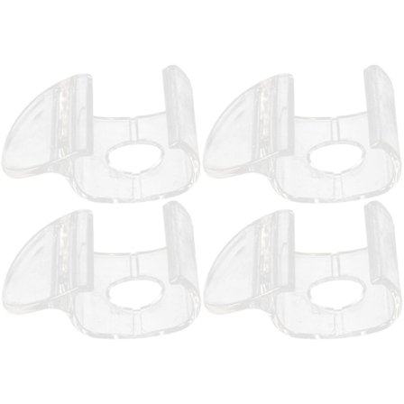 4-pak trådløs rullegardin håndtag rullegardin håndtag gennemsigtig rullegardin håndtag (5.7X3.8CM, gennemsigtig)