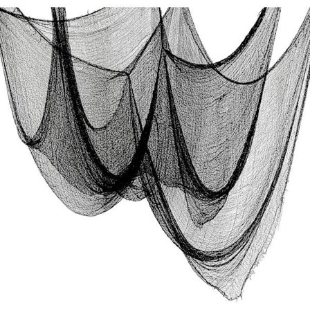 Halloween Dekorationssæt med 5 Sorte 30x72in Udendørs Indendørs[YJD]