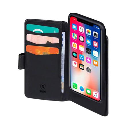 Sign Plånboksfodral 2-in-1 För Iphone Xs Max Svart Black