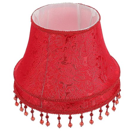 1 st Europeisk Vintage High-end Tyglampa Hängande Pärlor Lampskärm för Ljusdekor