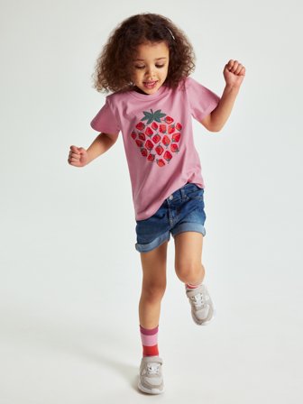 Farkkushortsit taskuilla Polarn O. Pyret 110 lastenvaatteet denim