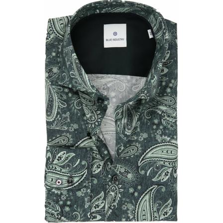 Blue Industry Shirt Grøn, Herre Skjorter