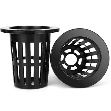 50 kpl Verkkokoreja Uritettu Verkkorakenne Hydroponiikkaan Aquaponiikkaan 2 tuumaa