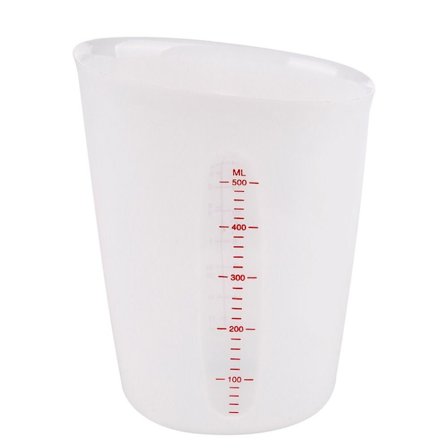 1 Stk Silikon Målekopp Epoxy Resin Lim Blandekopp HVIT