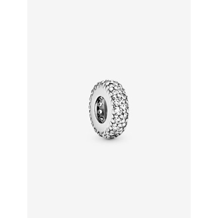 - Klar Sparkle Spacer Charm - Sterling silver