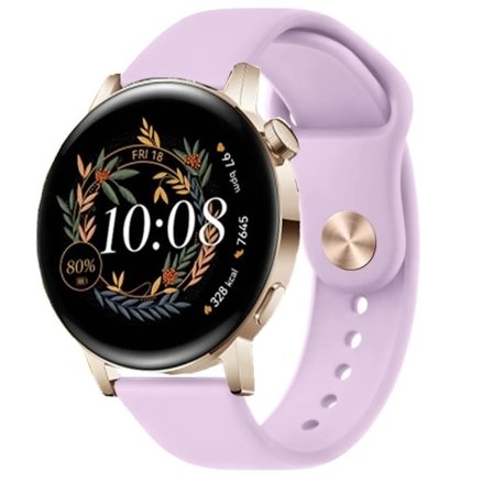 {xjxj}Ranneke Huawei Watch GT 3 GT 2 42mm 46mm/GT Runner/GT3 Pro 20mm 22mm -rannekkeelle Huawei Watch 3 Pro -rannekkeelle Vaaleanvioletti GT Runner 