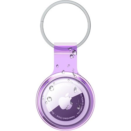 Airtag-holder, der er kompatibel med Apple AirTags, vandtæt, støvtæt og kollisionssikker Airtag-cover med flerfarvet, transparent, blødt TPU-materiale