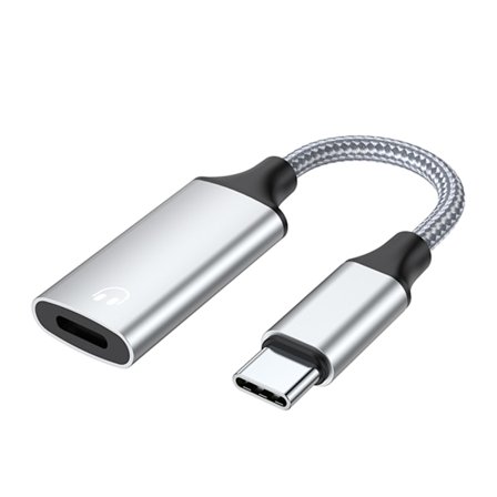 Typ C till 8-Pin Hörlursamtalskonverterare Adapterkabel för