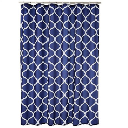 Duschdraperidekoration ny vattentät 180 x 180 m mörkblå marockansk