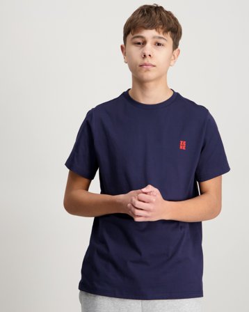 Zeke Essential Chest Print Tee Blå T-shirts Dreng - Kids Brand Store