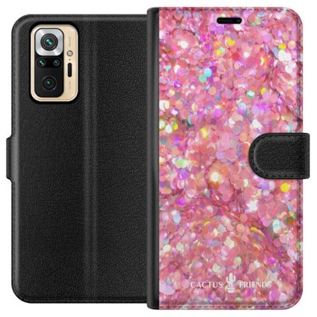 Kompatibel Tegnebogsetui til Xiaomi Xiaomi Redmi Note 10 Pro Cactus and Friends – PinkGlitter