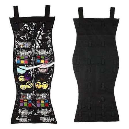 Hængende smykkeorganisator i havfruemodel, dobbeltsidet garderobeopbevaring, øreringe armbånd halskæder strømper strømpebukser