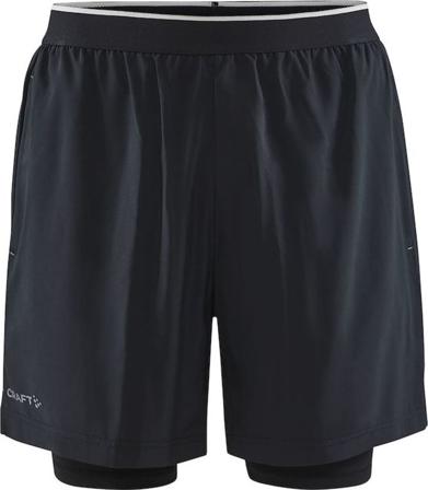 Craft Men's Adv Charge 2-In-1 Stretch Shorts Men workout shorts Black XL