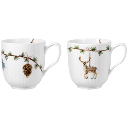 Kähler Hammershøi Christmas 2020/2021 muggar set 33 cl, vit | Dukning & Servering > Muggar & Koppar | Bagaren och Kocken