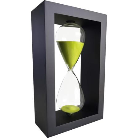 Grønn sandtimer klokke timeglass 30 minutter hjem ornamentikk av