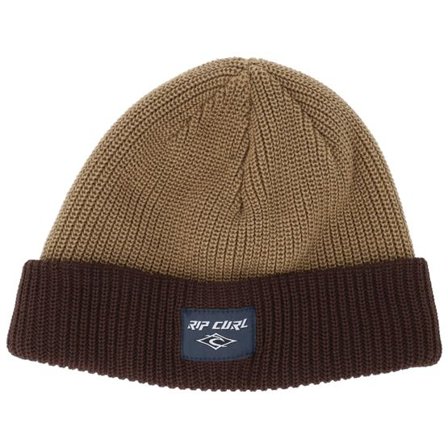 Rip Curl - Beige cuff Beanie - Classic Surf Lined Reg Beanie Khaki Cuff @ Hatstore
