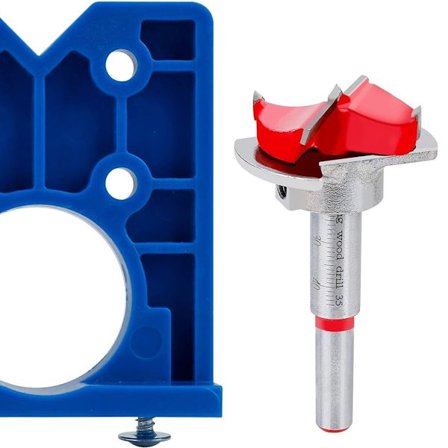 Hinge Jig Borr Bits Set 35mm Justerbar Hinge Borr Bits KLB