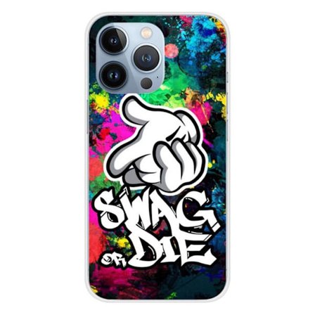 Silikonetui - Kompatibel med Apple iPhone 13 Pro - designa swag or die