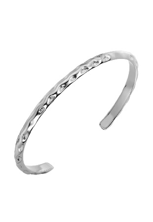 Edblad Billie Bangle Accessoarer Herr Grå SMALL