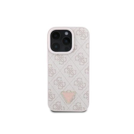 Coque til Apple iPhone 16 Pro Edition 4G Rhinesten Triangel Metaliseret Guess Rosé champagne