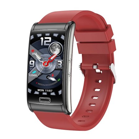 E600 ECG Smartwatch för män, icke-invasiv blodglukos, pulsmätare, blodtrycksmätare, sportstegräknare, smartwatch för kvinnor Android