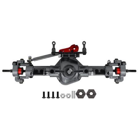 Komplett RC-bil framaxel i metall för 1:10 RC Rock Crawler Axial SCX10 D90