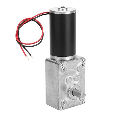 Hastighetsreducerande elektrisk växellåda motor reversibel snäckväxelmotor 8mm axel 12V (12V, 200RPM)