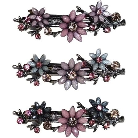 Hårspænder Vintage Blomst Hårklemme Til Kvinder Retro Metal Fransk Hårklemme