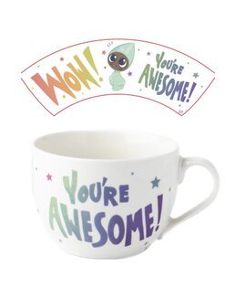 Krus Porcelæn You're Awesome 1-p Hvid