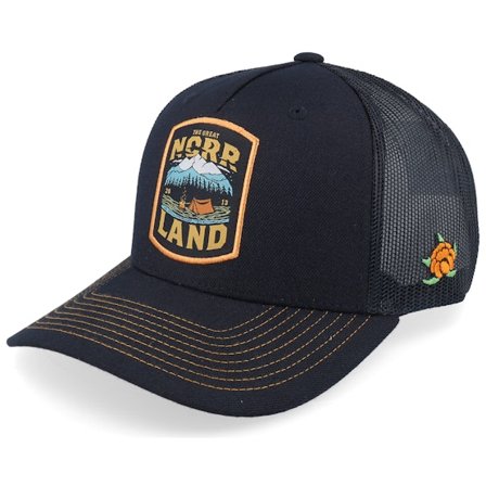 SQRTN - Black - trucker - Cap - Campsite Cap Black A-Frame Trucker - Hatstore