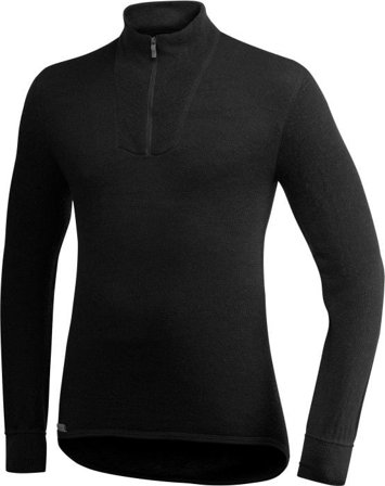 Woolpower Zip Turtleneck 200 Black Lite Black