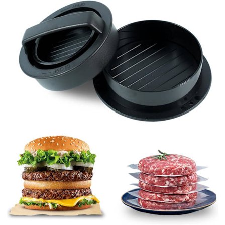 3-i-1 Non-stick Burgerpresse for Fylte Burgere BBQ Verktøy Ideell for Hjemmekokker og Burgerentusiaster