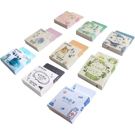 Kawaii Klistremerkesett for Tenåringer/Jenter Vanntette Vinylklistremerker (6 Sett, 400 Stykker)