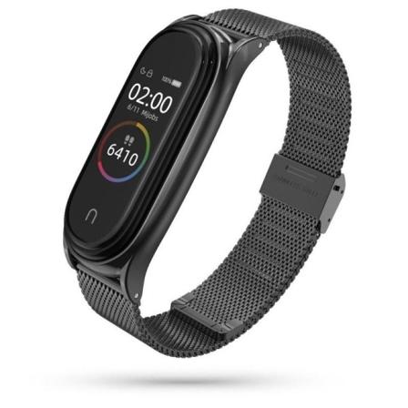 Xiaomi Mi Band 5/6 Klockarmband Tech-protect Milaneseband Svart