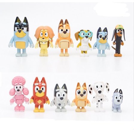 Tegneserie Animasjon Bluey Leketid Leke Figurer Barnas