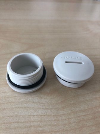 ALLNET Installation M25x1,5 Blindstopfen 2er Set mit O-Ring