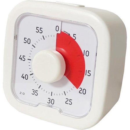 ING Digitaalinen keittiöajastin kovalla hälytyksellä, pyöritettävä visuaalinen lähtölaskenta-ajastin ruoanlaittoon, leivontaan, opiskeluun ja 