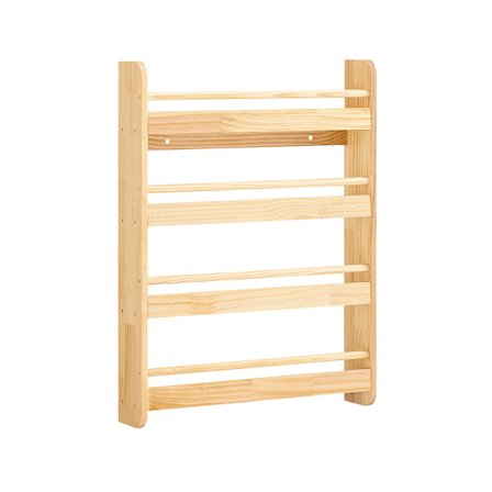 SoBuy Lasten kirjahylly 3 hyllyllä puun värissä 60x12x80cm, toiminnallinen KMB08-K-N