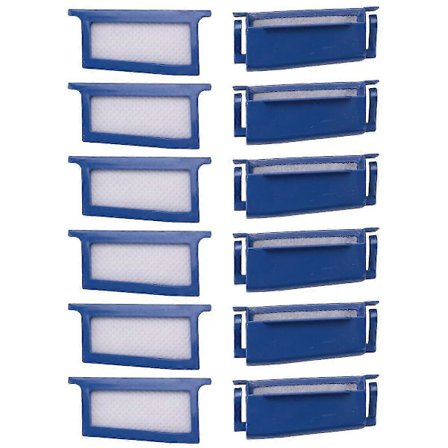 Erstatningsfilter for CPAP Philips Respironics Dreamstation 6 - 6 gjenbrukbare filterholdere + 6 engangs ultra-fine filtere{REN}