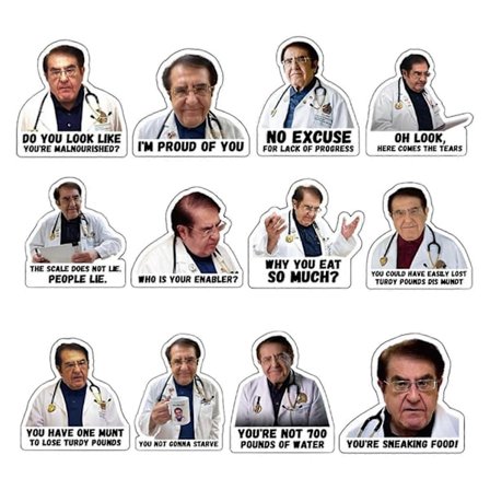 12 st Läkare Kylskåpsmagnet Viktminskningsguide Klistermärke Motiverande Diet Hjälp Mikrovågsugn Whiteboard Kylskåpsmagnet Hemmakontor Kök De