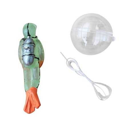 2st Diver Flytande Dekoration Akvarium Dekorationer GRÖN