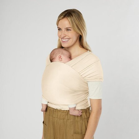 ergobaby Aura Wrap Knit Strækvikle Cream, Børn & Forældre, Babyudstyr, Bæreseler