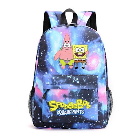 Spongebob Squarepants Stjerneklar Ryggsekk Skoleveske Barn Skulderveske Reise Casual Ryggsekk 1