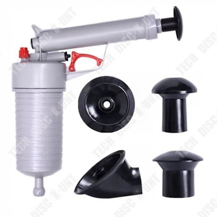 Rensare - TD - Tryckluft - 4 Sugproppar - Högkvalitativ Plast - 0,9 kg