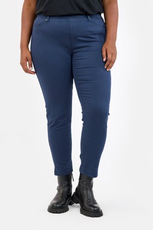 CISO - Sofia 7/8 Bukser - Navy - Curvy Slim Fit / Elastik i Taljen