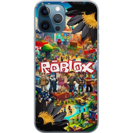 Kompatibelt Mobilskal till Apple Apple iPhone 12 Pro Roblox äventyrsvärld full av figurer, färgstarka spelmiljöer och actionfyllda byggvärldar -