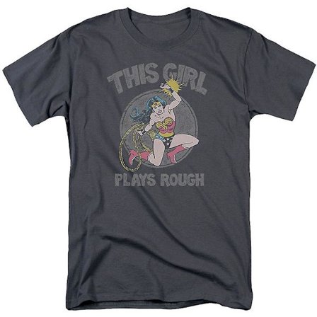 Den här tjejen spelar grov skjorta