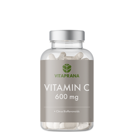 Vitaprana Vitamin C 600 mg + Bioflavonoider 100 kapsler