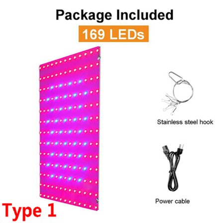 3000W LED Plant Grow Light Full Spectrum LED Justerbar 169-LED